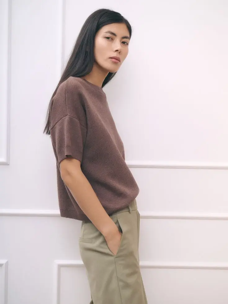 Футболка трикотажная, какао