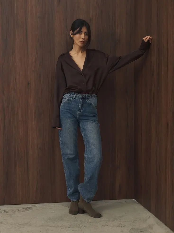 Джинсы, синий