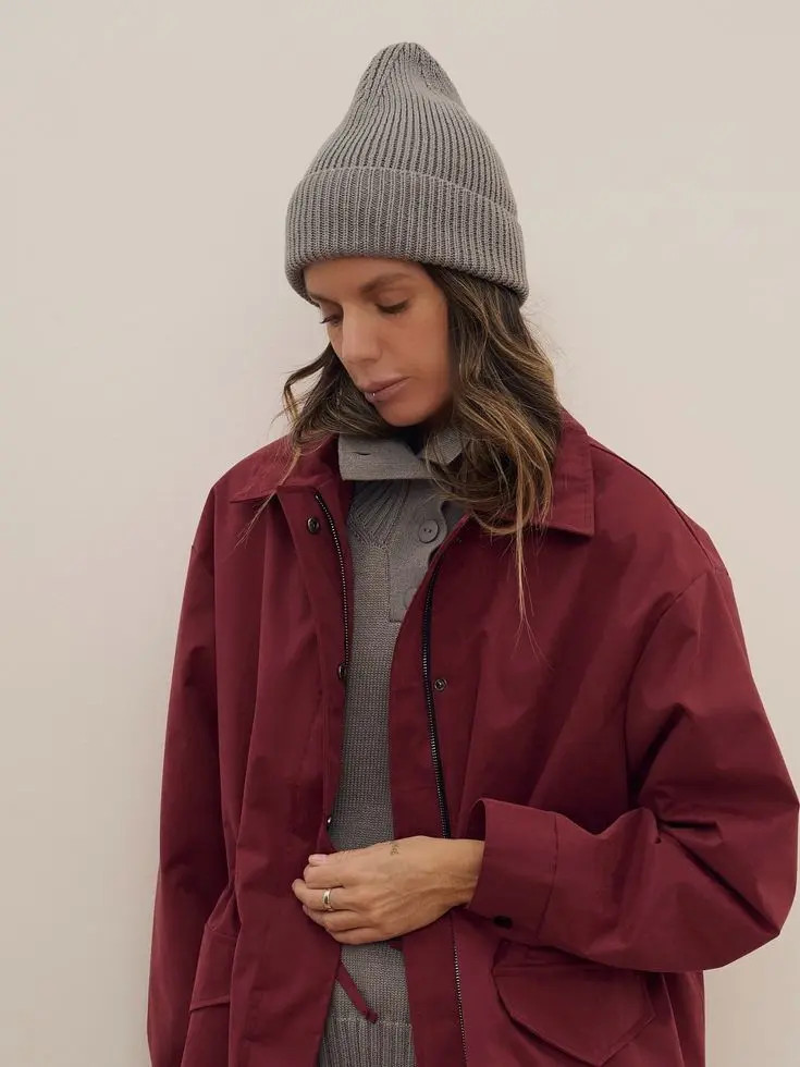 Шапка из хлопка, серый