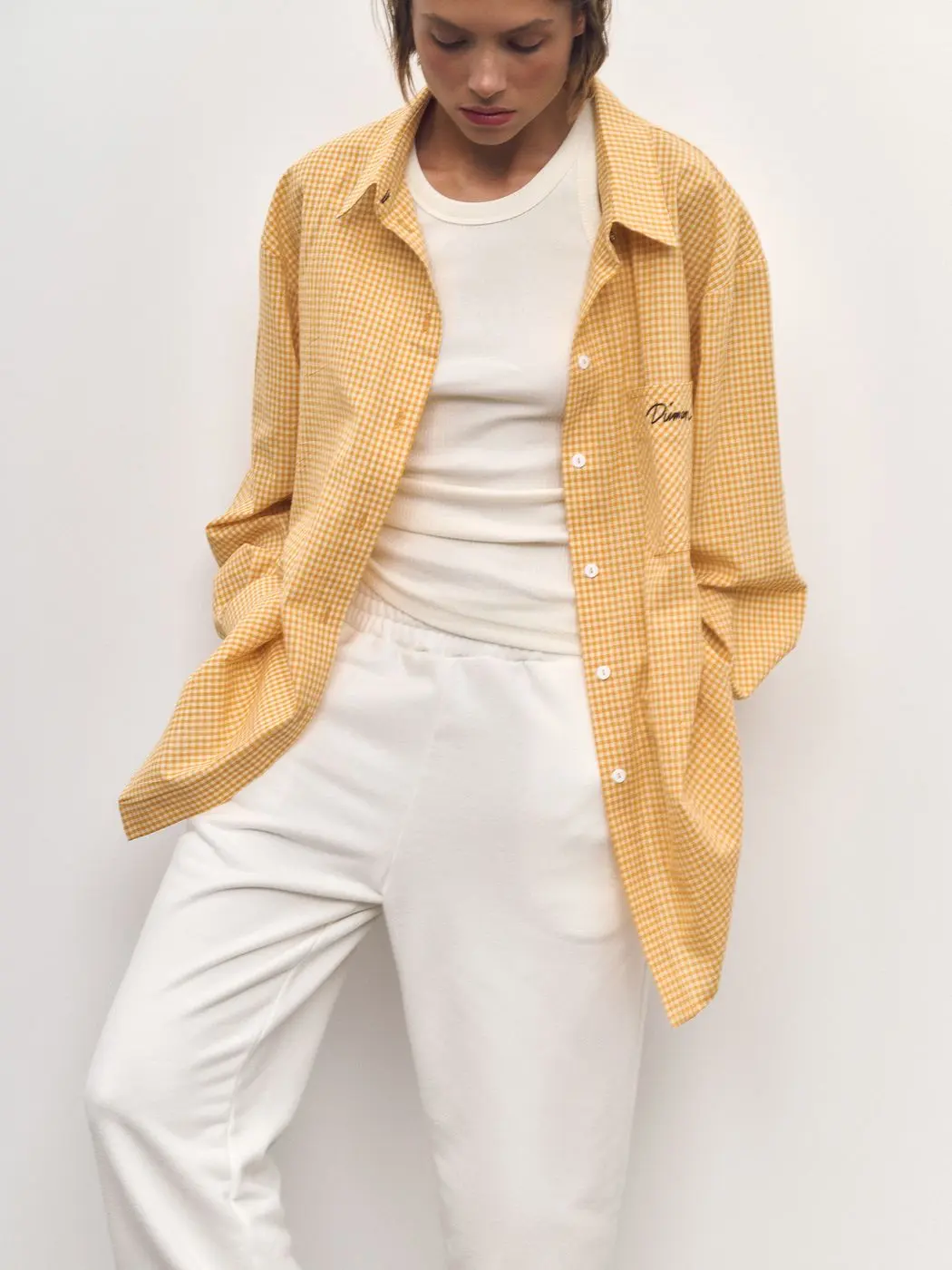 Майка в рубчик, молочный