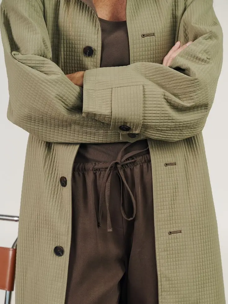 Брюки на кулиске из тенсела, шоколадный