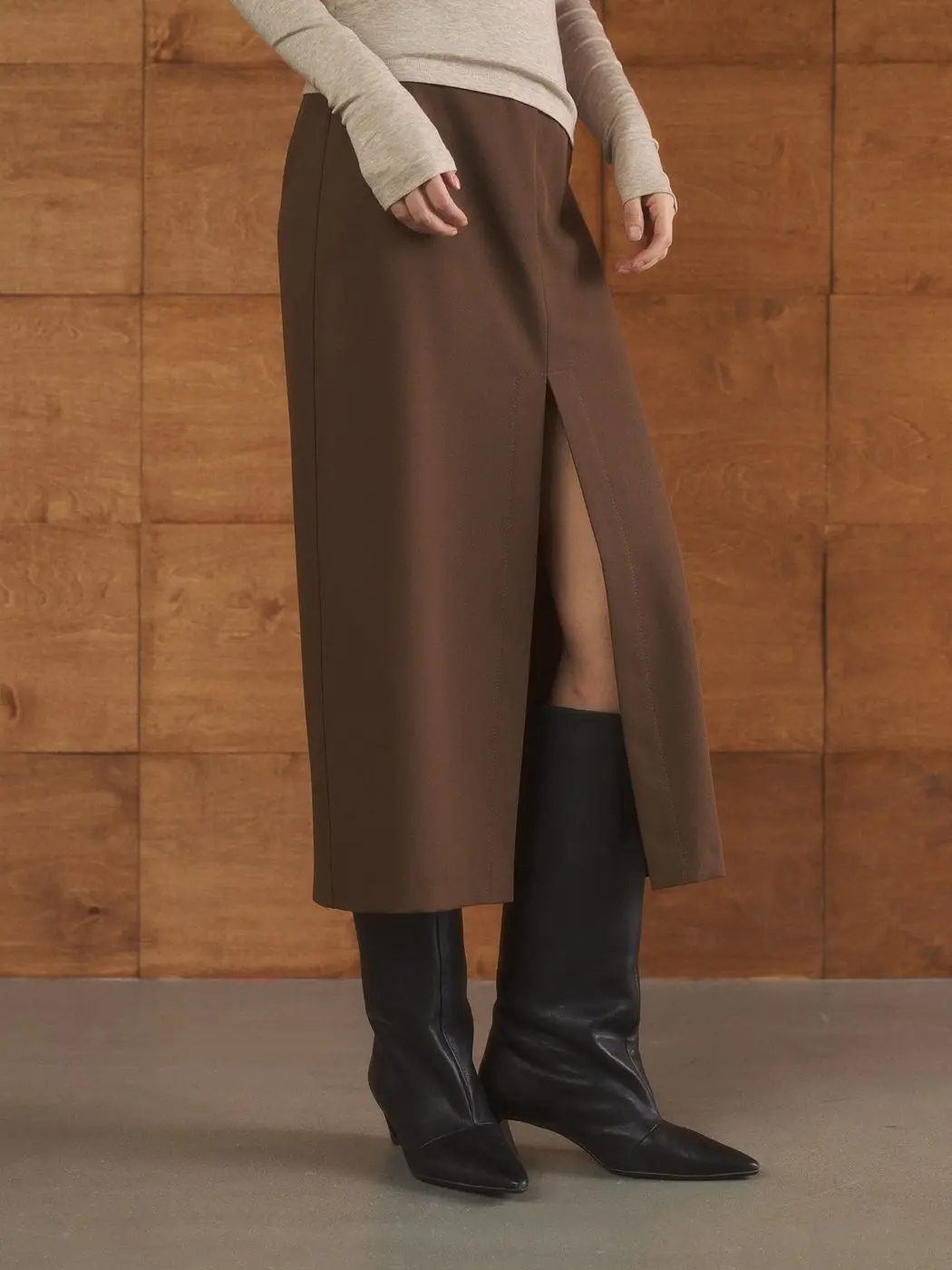 Юбка со съемной подкладкой, карамельный