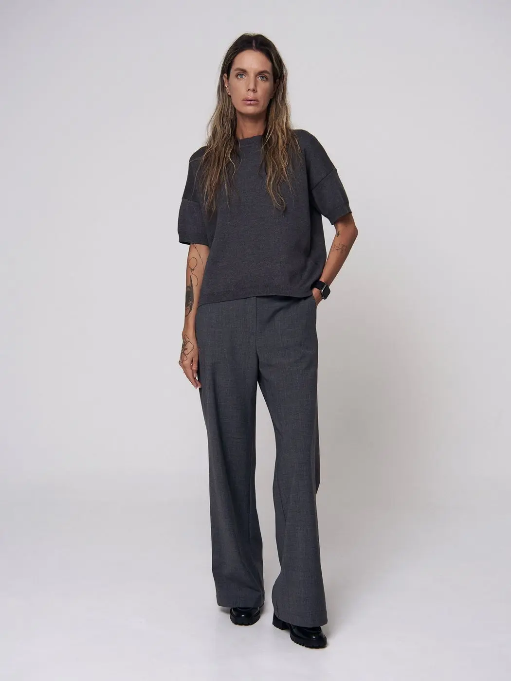 Футболка трикотажная, графитовый