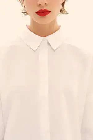 Рубашка из хлопка ((Clean Girl)), белая
