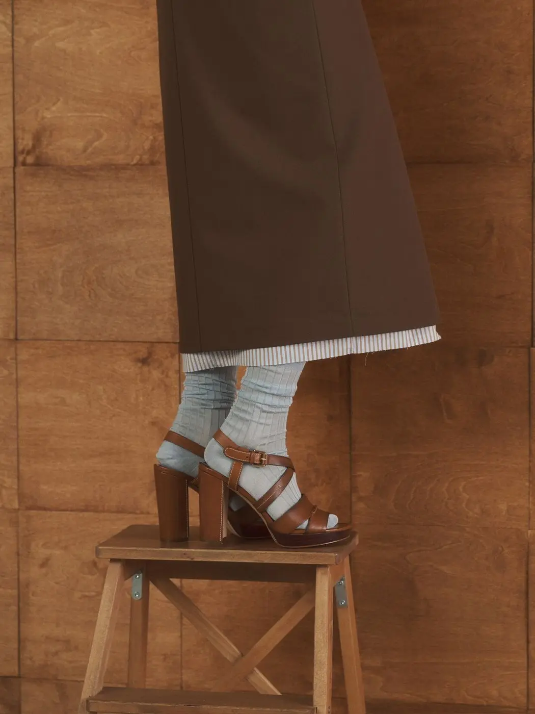 Юбка со съемной подкладкой, карамельный