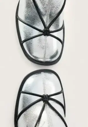 Ботильоны Grate x Choux, серебряные