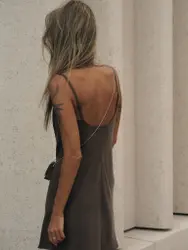 Комбинация мини из тенсела, шоколадный