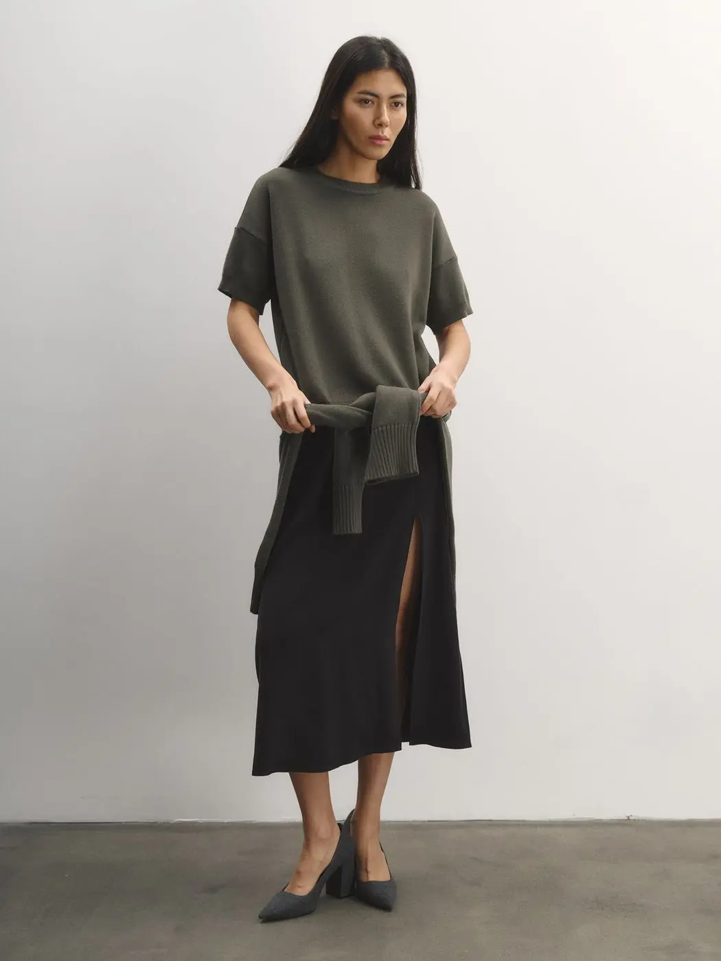 Футболка трикотажная, хаки