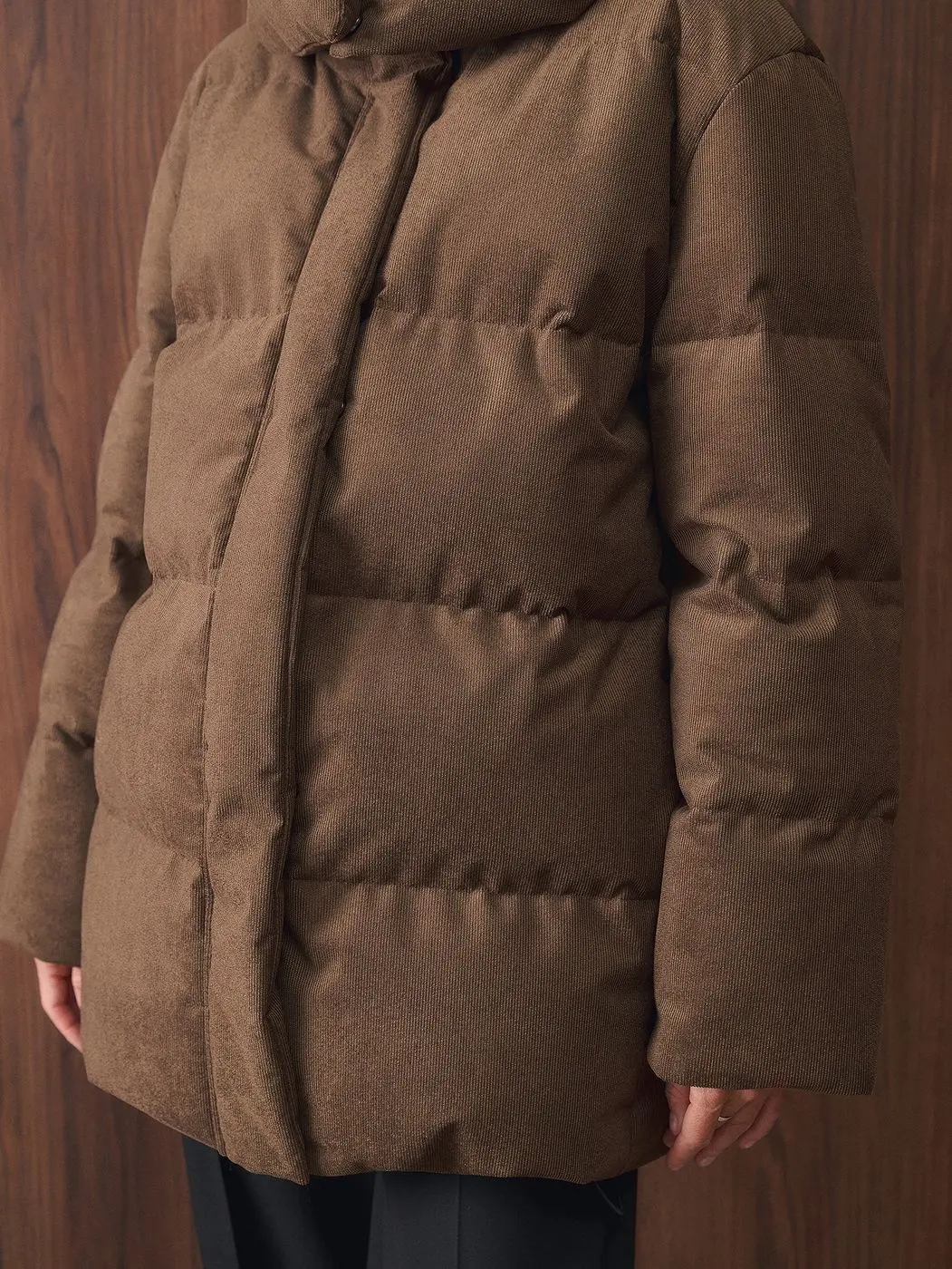 Куртка вельветовая утепленная, карамельный