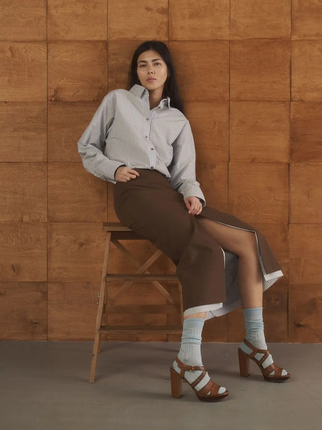 Юбка со съемной подкладкой, карамельный