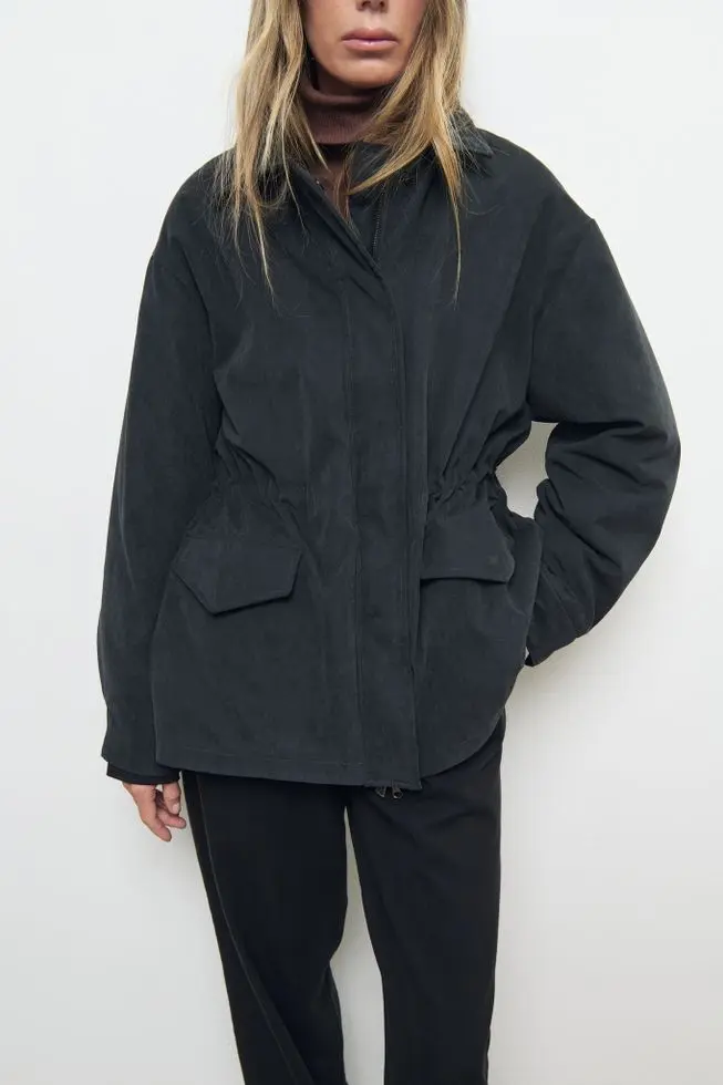 Парка утепленная, черный