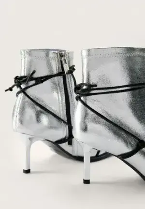 Ботильоны Grate x Choux, серебряные