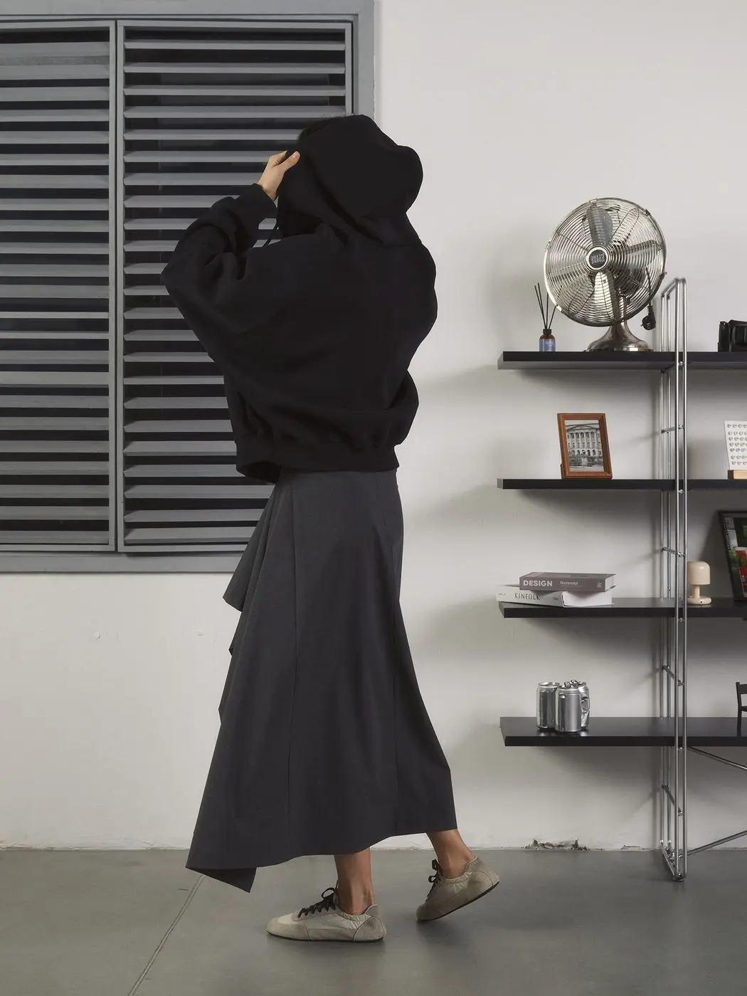 Худи на молнии, черный