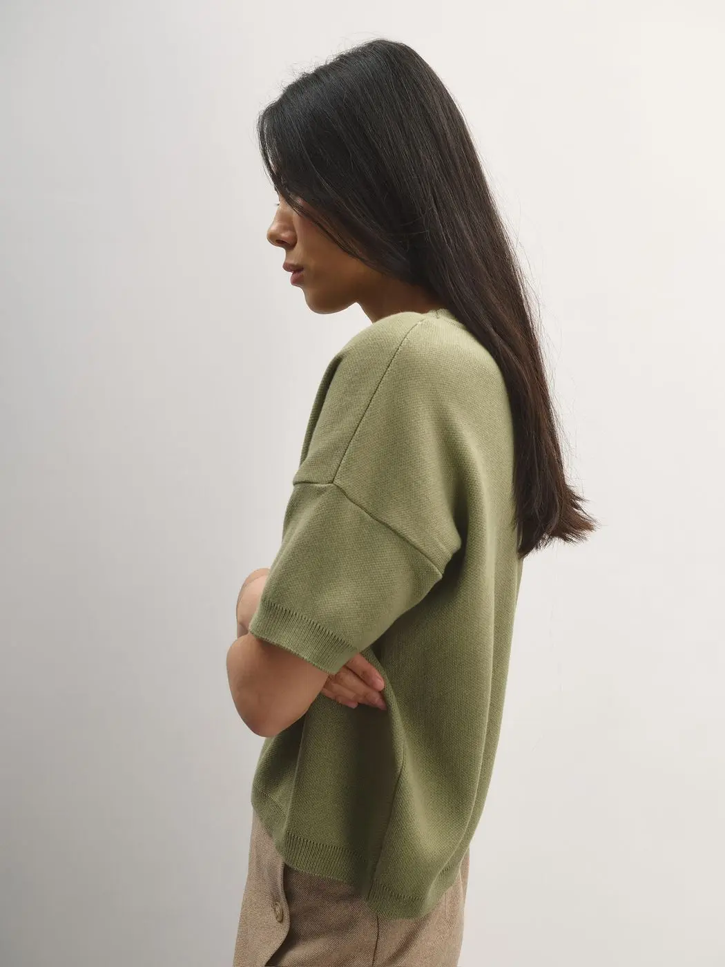 Футболка трикотажная, фисташковый