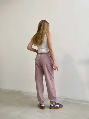 Брюки спортивные, розовые