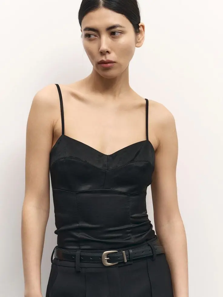 Топ бюстье, черный