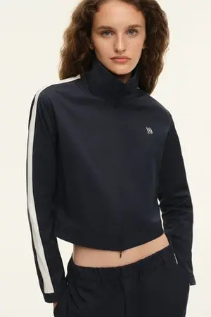 Куртка-бомбер (((Sporty&Chic))), темно-синяя