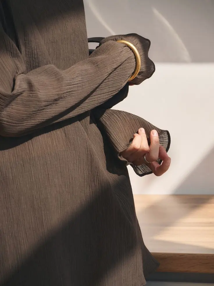 Костюм гофре, шоколадный