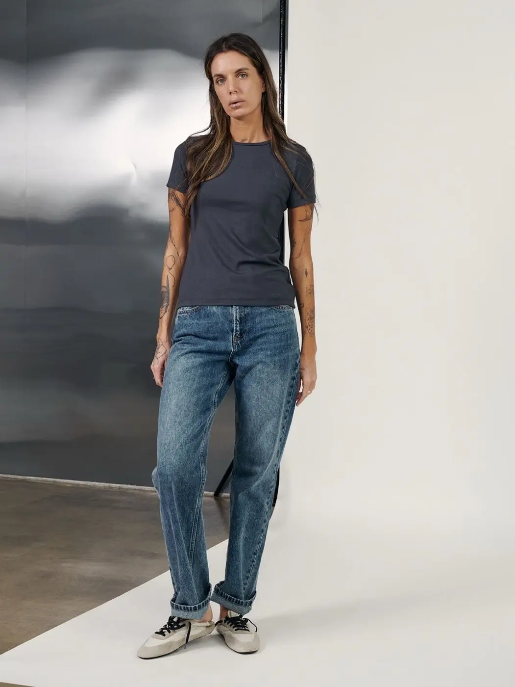 Футболка Slim fit, графитовый