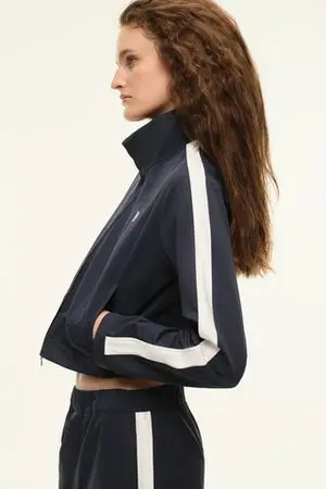Куртка-бомбер (((Sporty&Chic))), темно-синяя