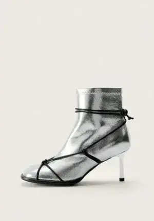 Ботильоны Grate x Choux, серебряные