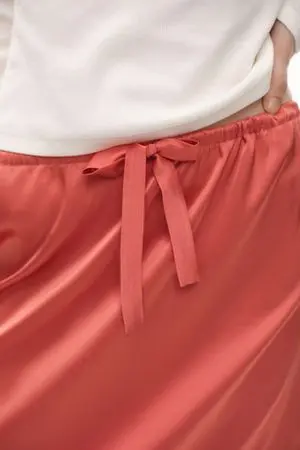 Юбка миди с кружевом (Sunday Skirt), коралловая Юбка миди с кружевом (Sunday Skirt), коралловая