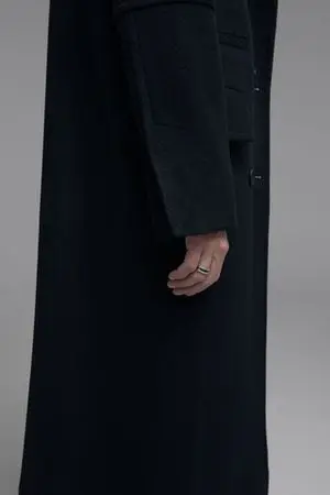 Пальто в мужском стиле, черный