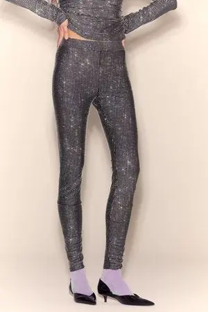 Леггинсы из страз (Catwoman), стразы серебро