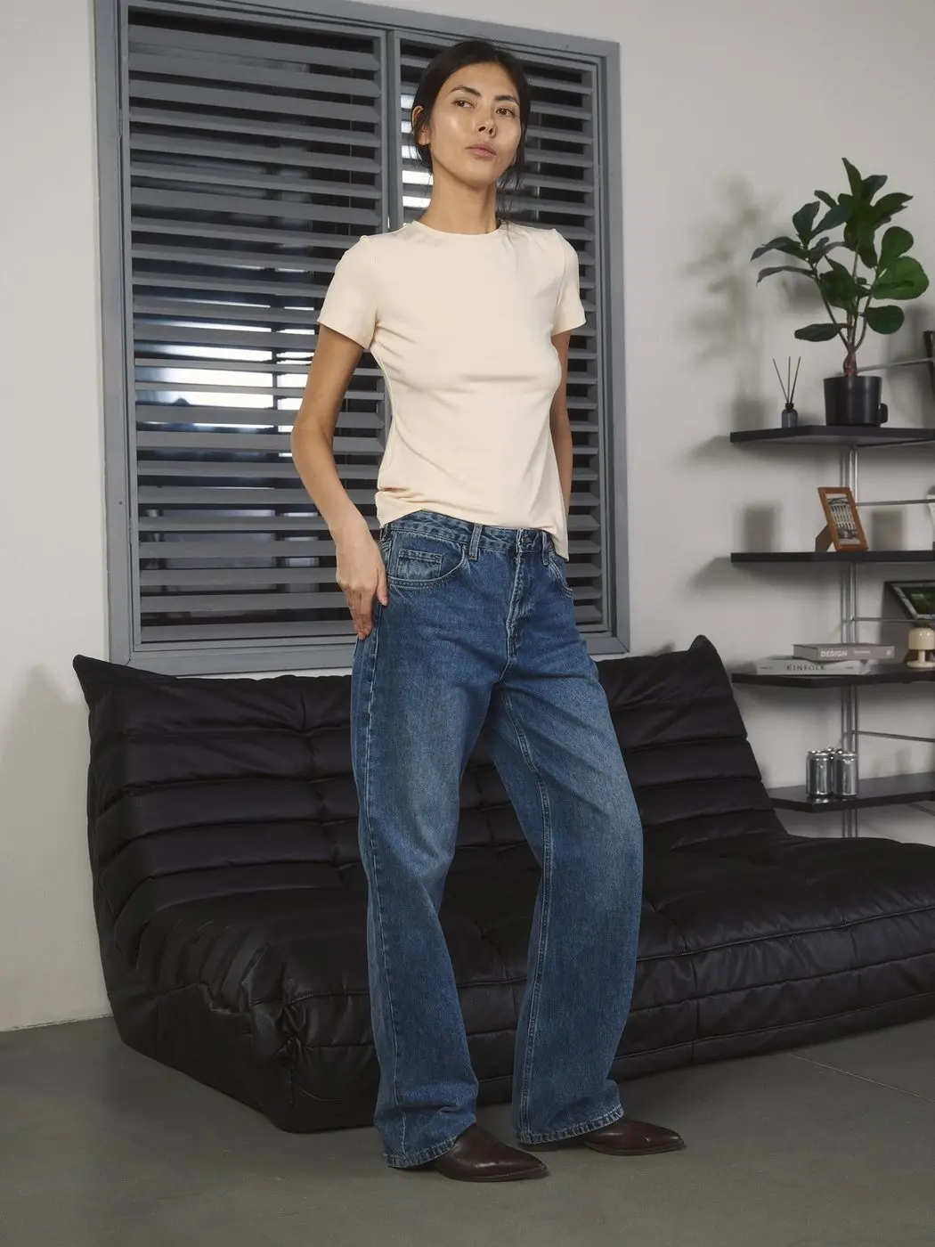 Футболка Slim fit, кремовый