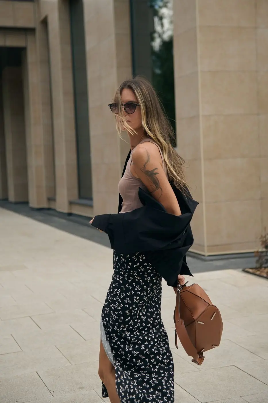 Майка в рубчик, какао