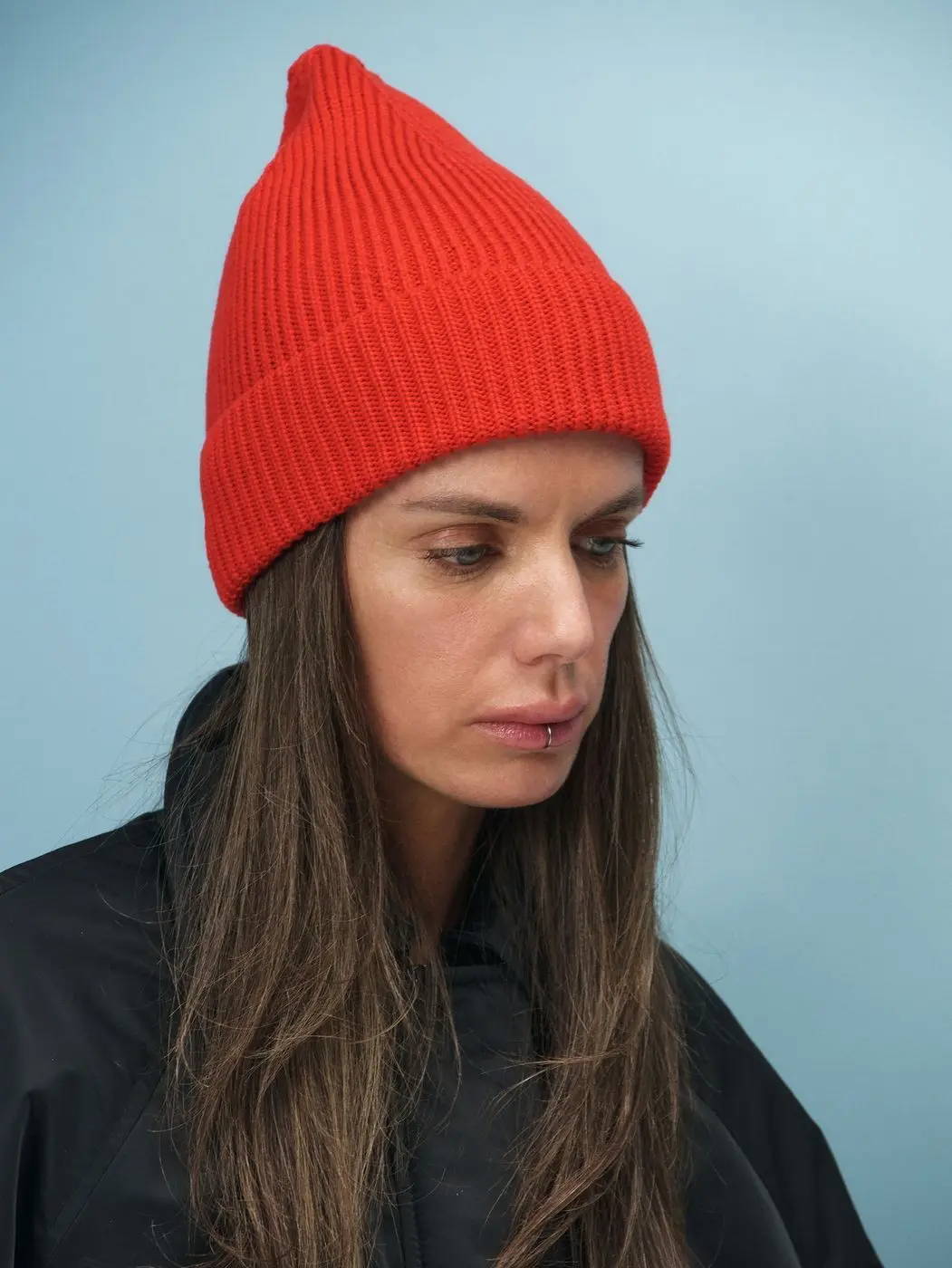 Шапка из хлопка, красный