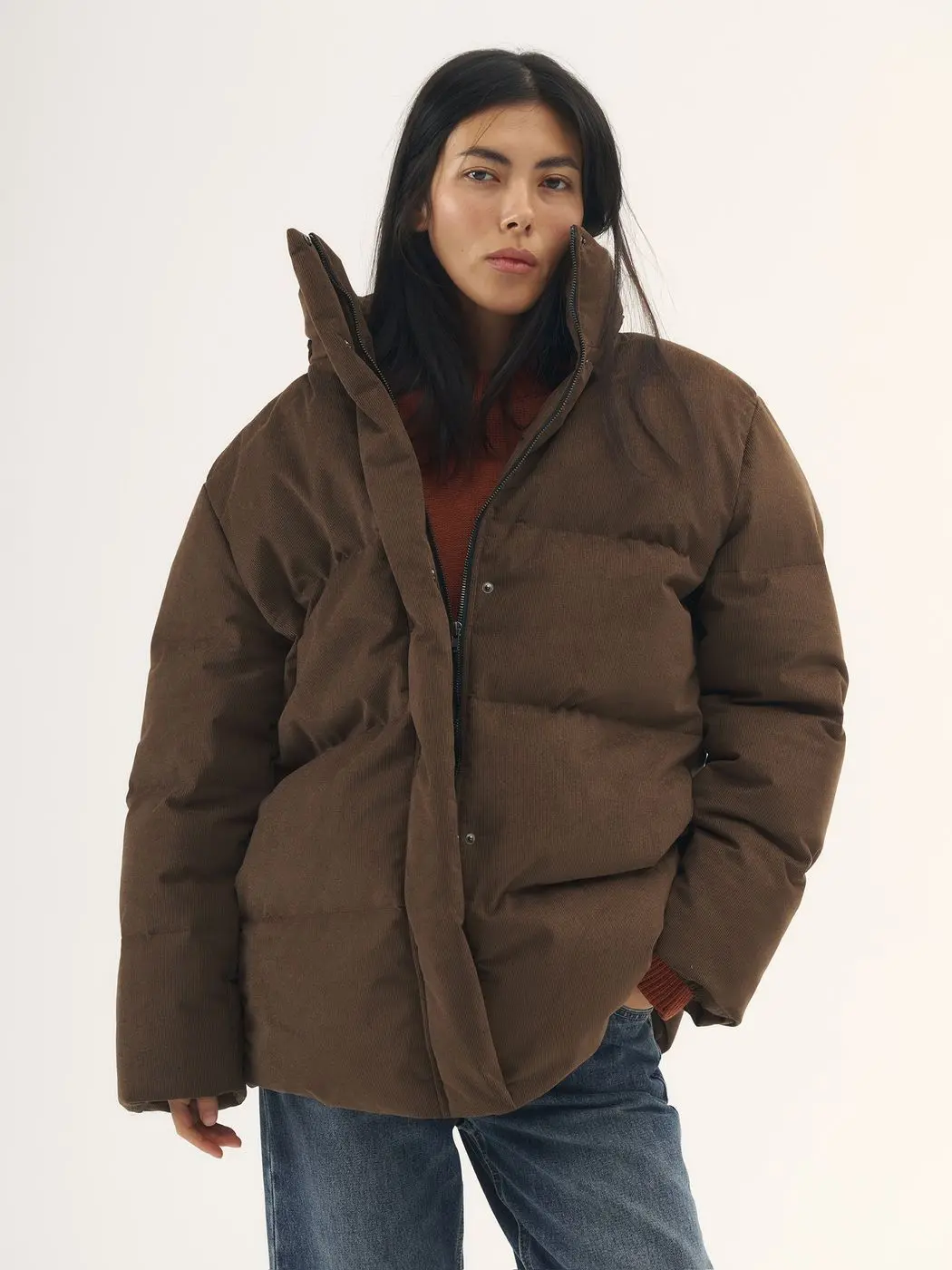 Куртка вельветовая утепленная, карамельный