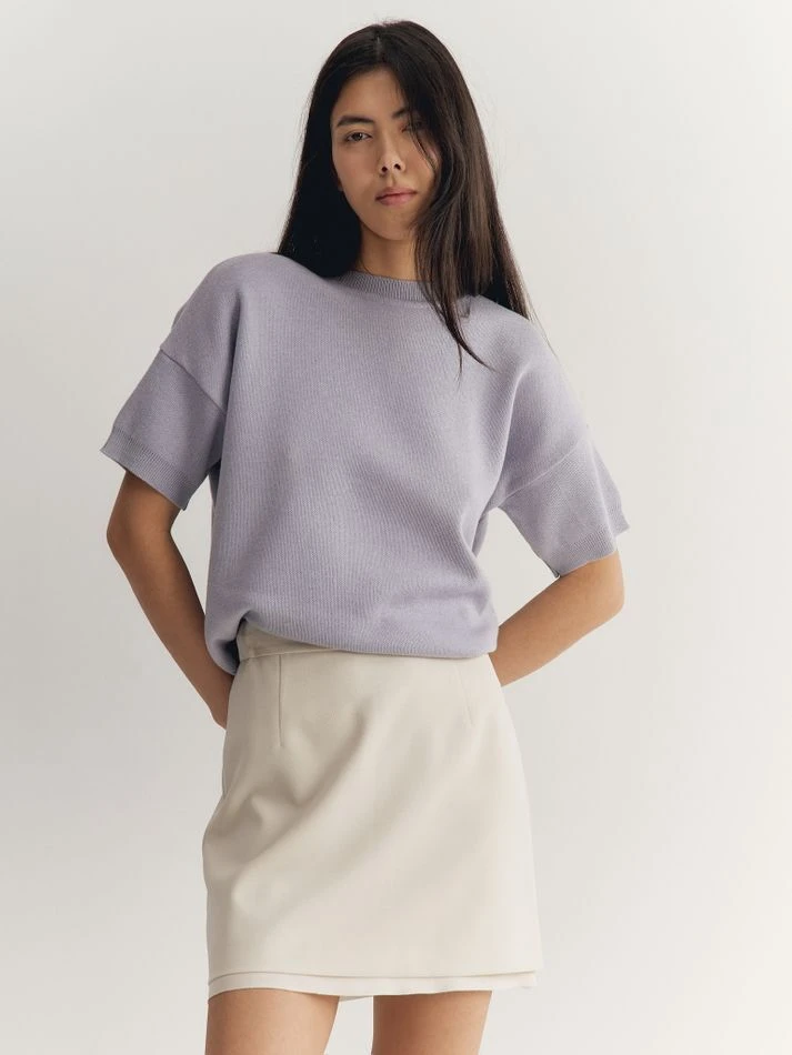 Футболка трикотажная, лавандовый