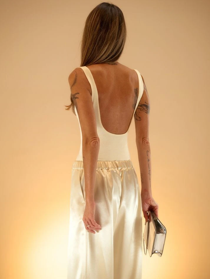 Брюки мерцающие, молочный