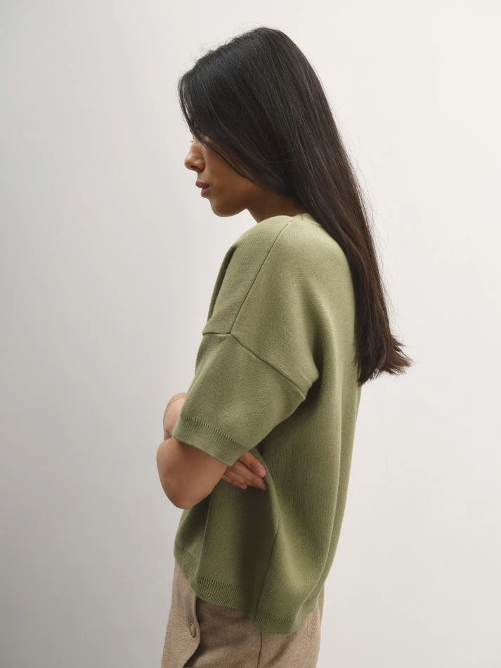 Футболка трикотажная, фисташковый