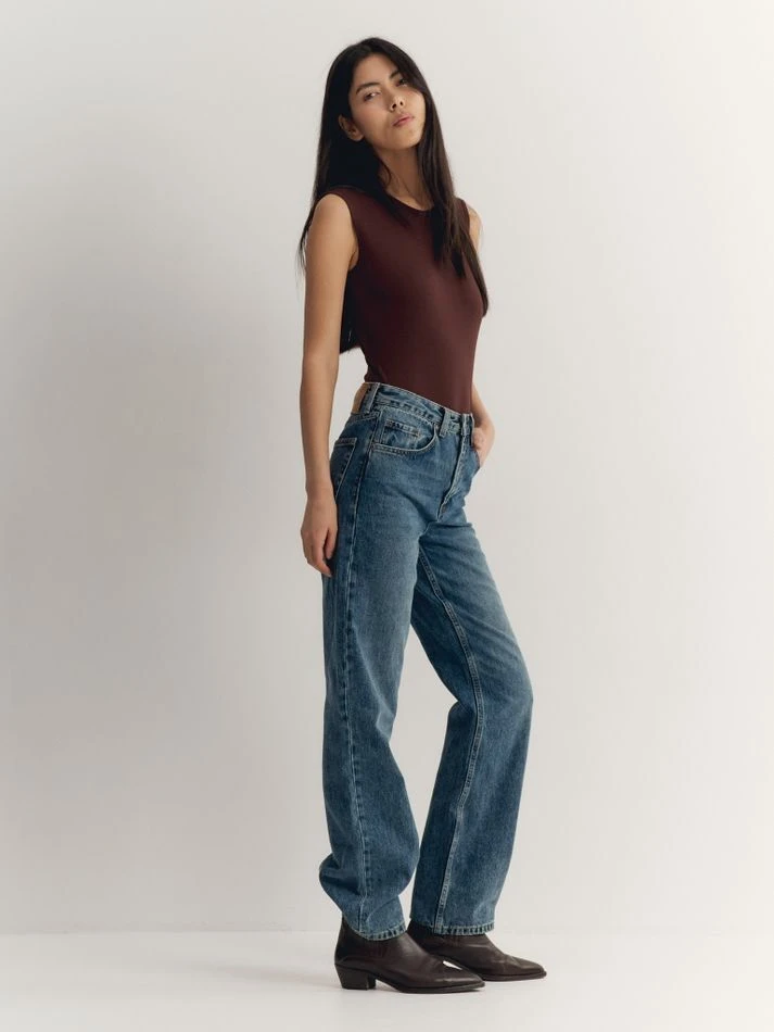 Джинсы, синий