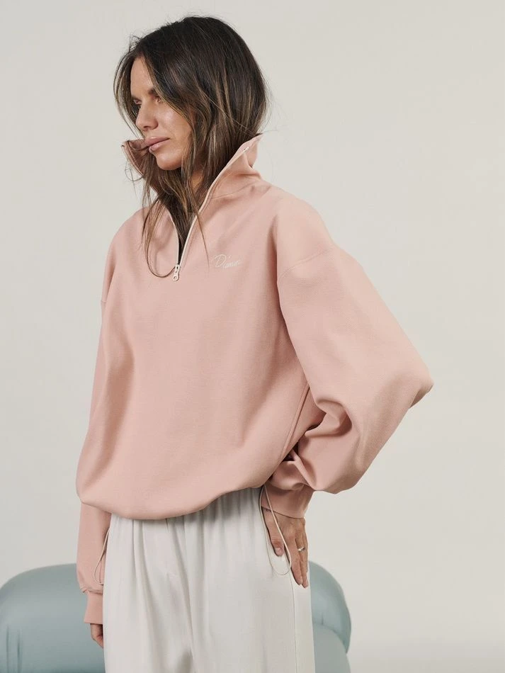 Свитшот на молнии, персиковый