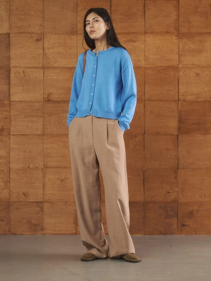 Кардиган укороченный, голубой