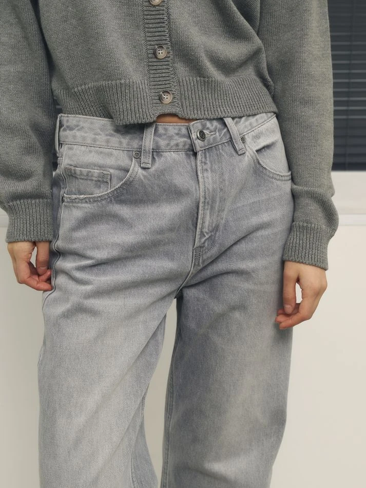 Джинсы, серый