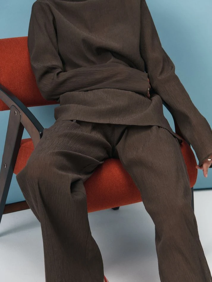 Костюм гофре, шоколадный