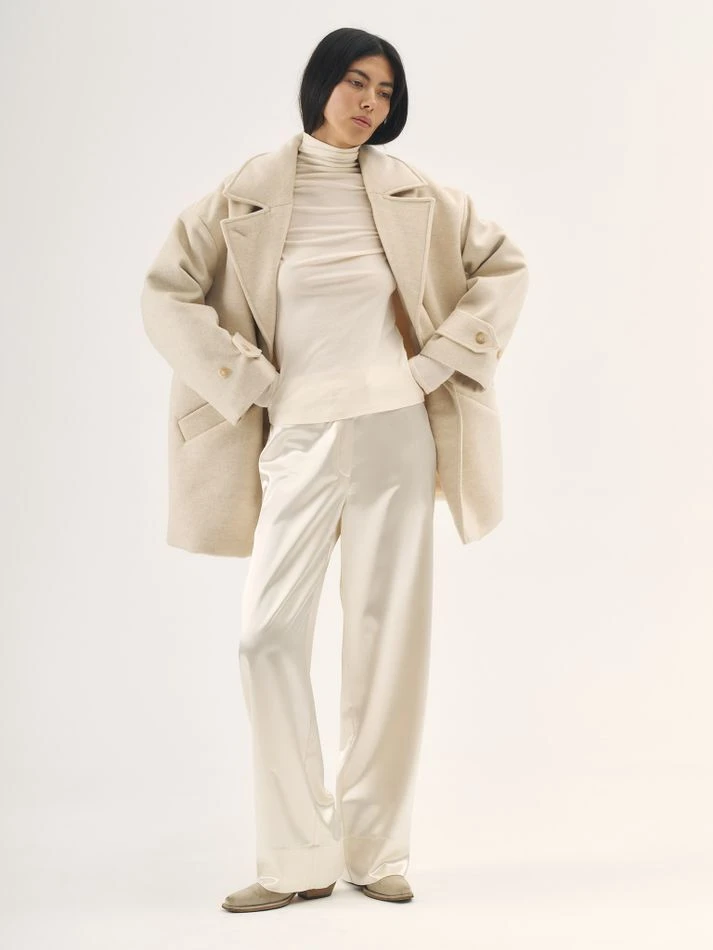 Куртка комбинированная утепленная, кремовый