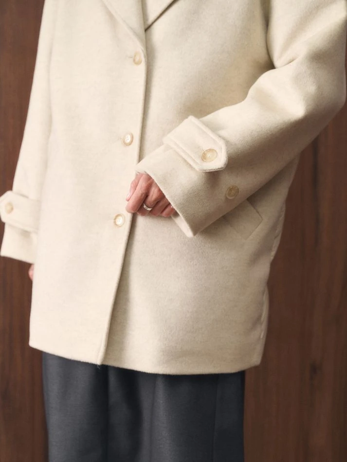 Куртка комбинированная утепленная, кремовый