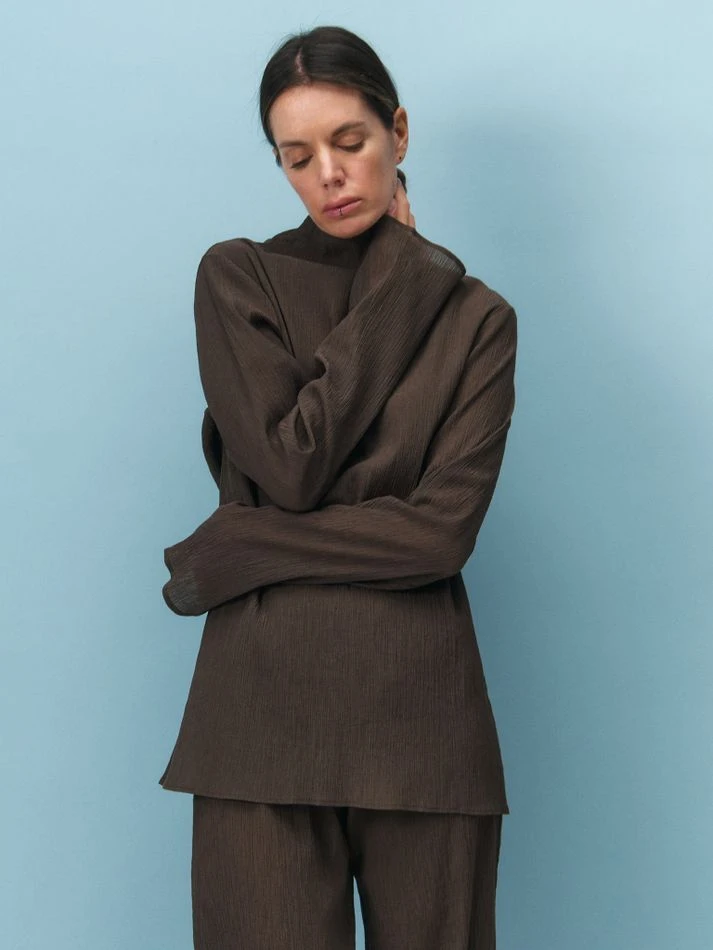 Костюм гофре, шоколадный