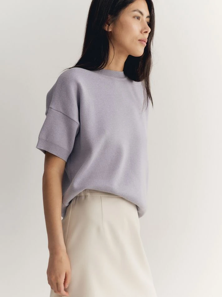 Футболка трикотажная, лавандовый