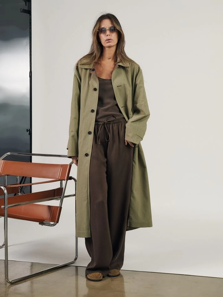 Плащ двусторонний, шоколадный