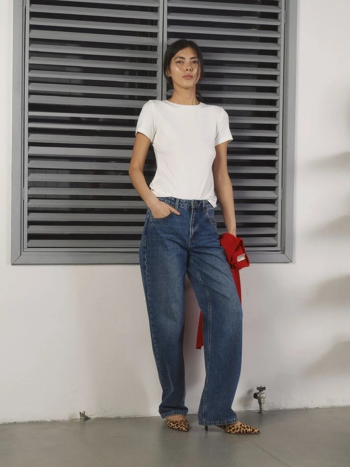 Футболка Slim fit, молочный