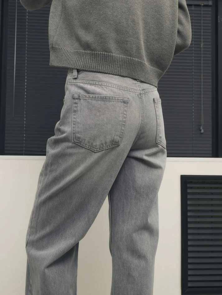 Джинсы, серый
