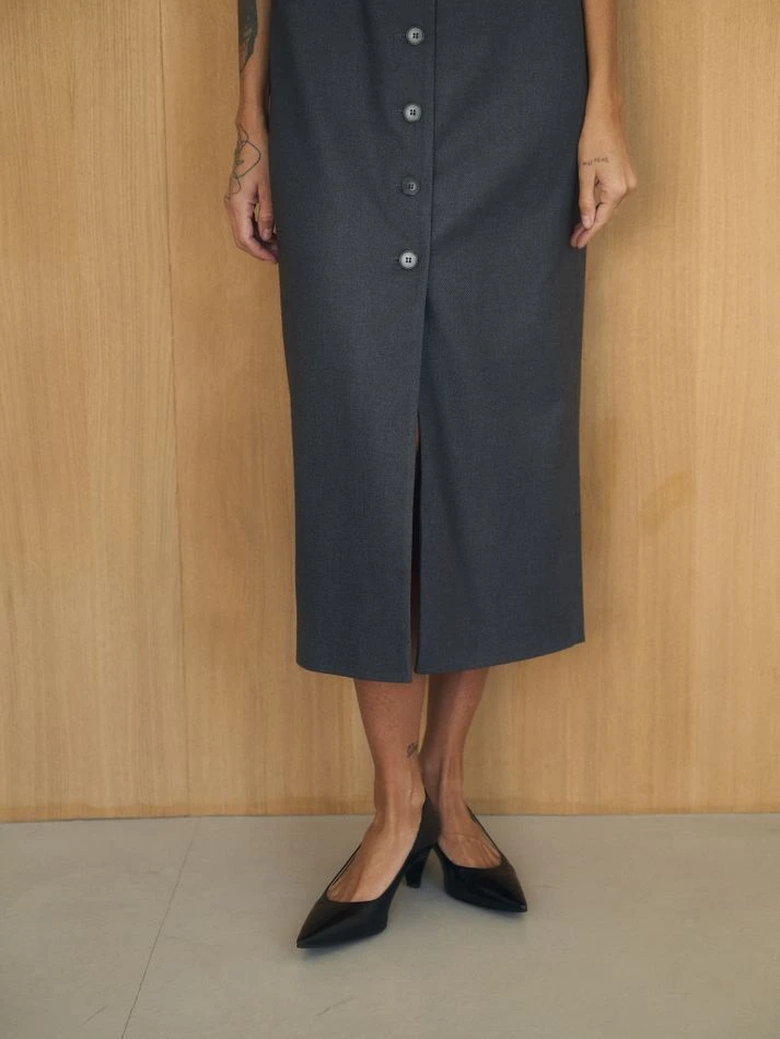 Платье-жилет, графитовый