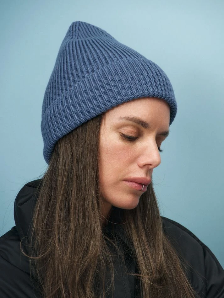 Шапка из хлопка, синий