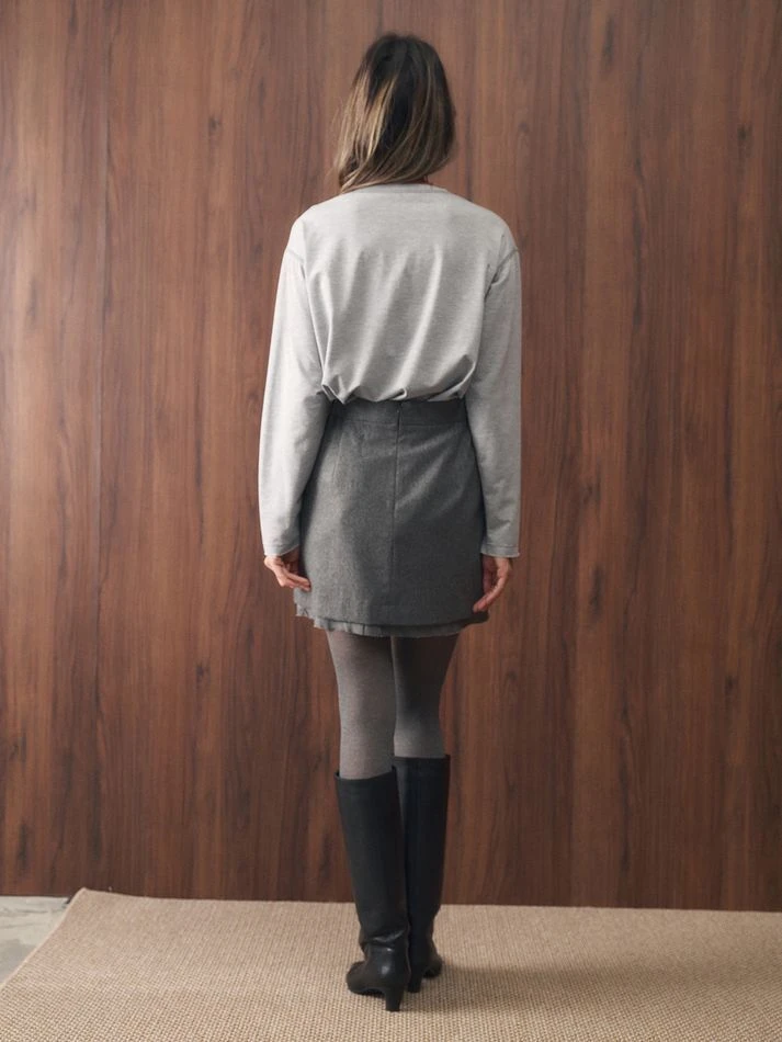 Лонгслив "DUMAN", серый меланж